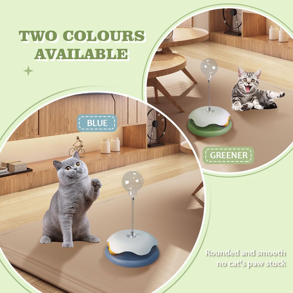 Cat Treat Dispenser Toy With Track Ball Leakage Design Promotes Healthy Eating Habits And Provides Entertainment Ideal For Young Pet Owners