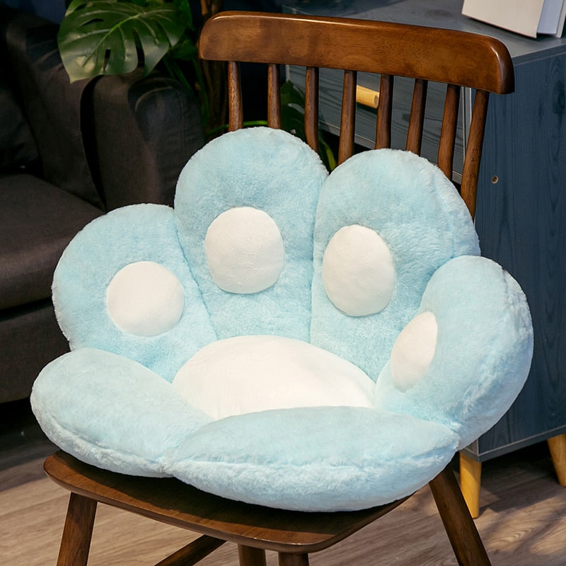 Kawaii Paw Pillow - Plush Cat Flower Cushion for Sofa, Chair - Children's Gift