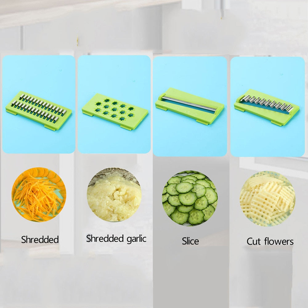 Multifunctional Vegetable Cutter - Slicer, Peeler, Grater - Kitchen Accessories