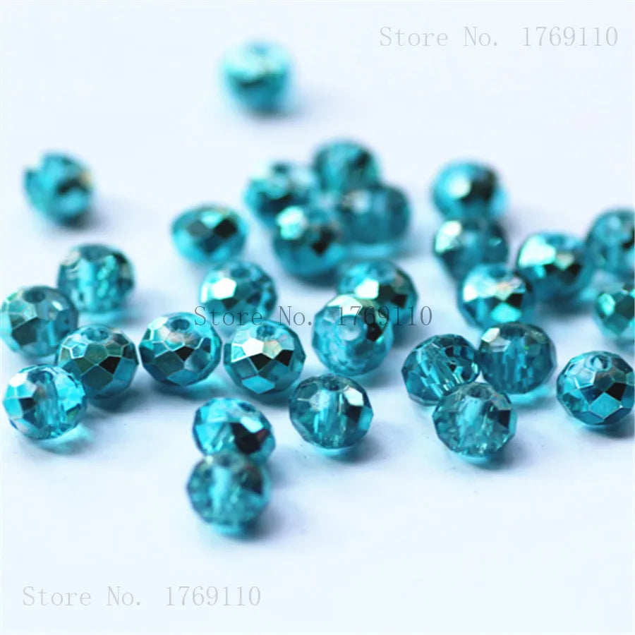 Dazzling Light Blue Crystal Beads