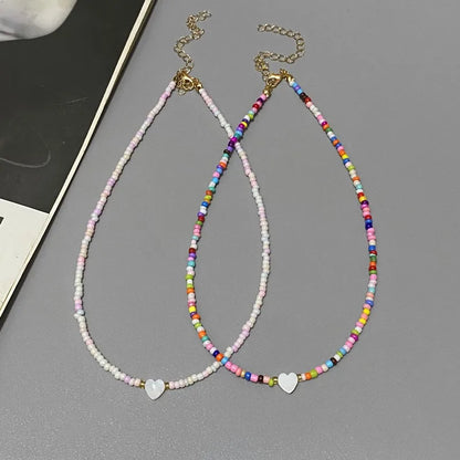 Colorful Love Heart Choker