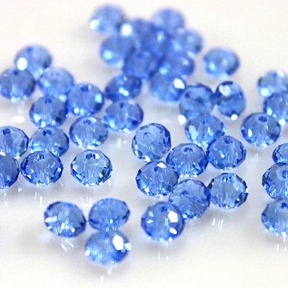 Dazzling Light Blue Crystal Beads