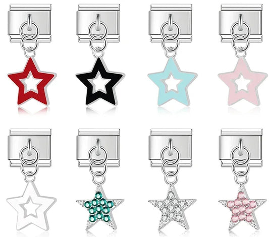 Shiny Star Italian Charm Link